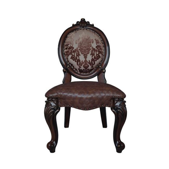 Versailles Cherry Upholstered Side Chair Set of 2