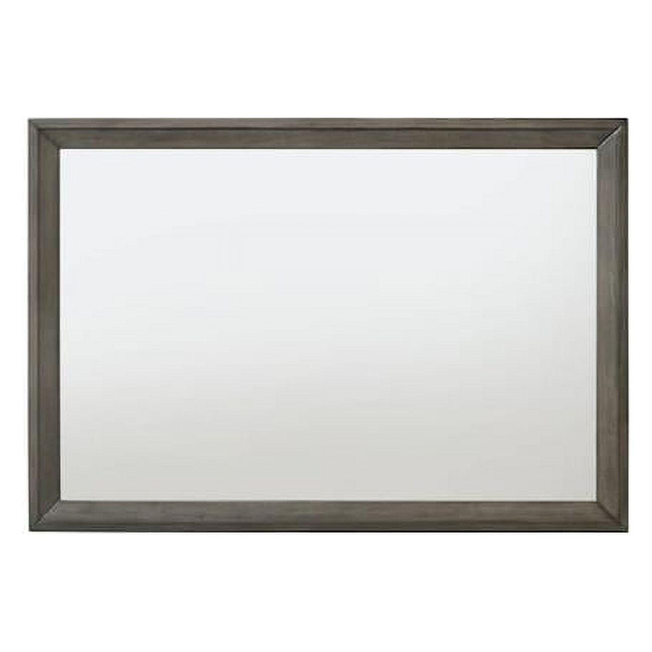 Ergode 46'' Rectangular Gray Oak Wooden Trim Mirror