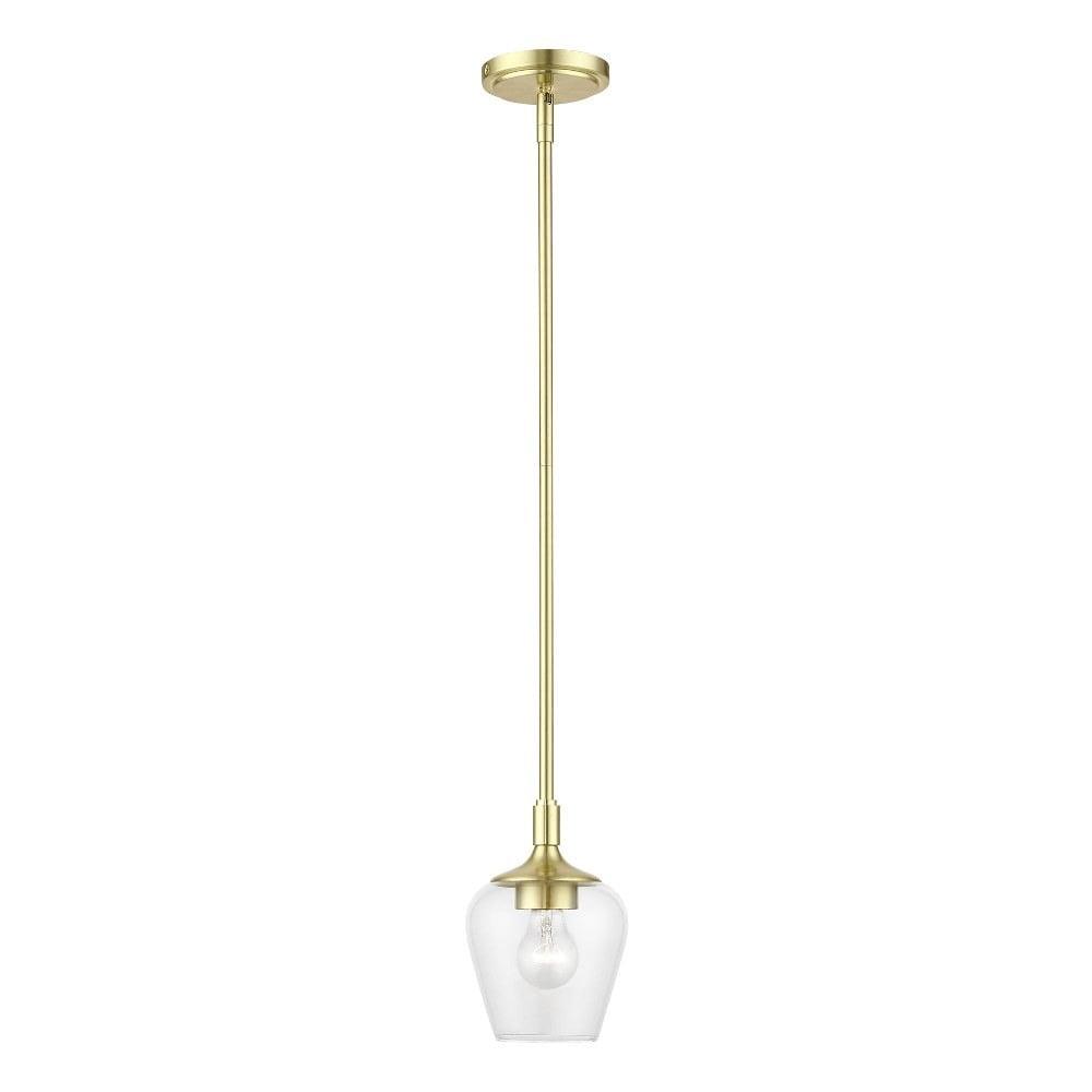 Livex Lighting Willow 1 - Light Pendant in  Satin Brass