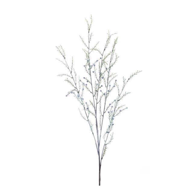 47" Green and Blue Plastic Pine Branch Set of 12