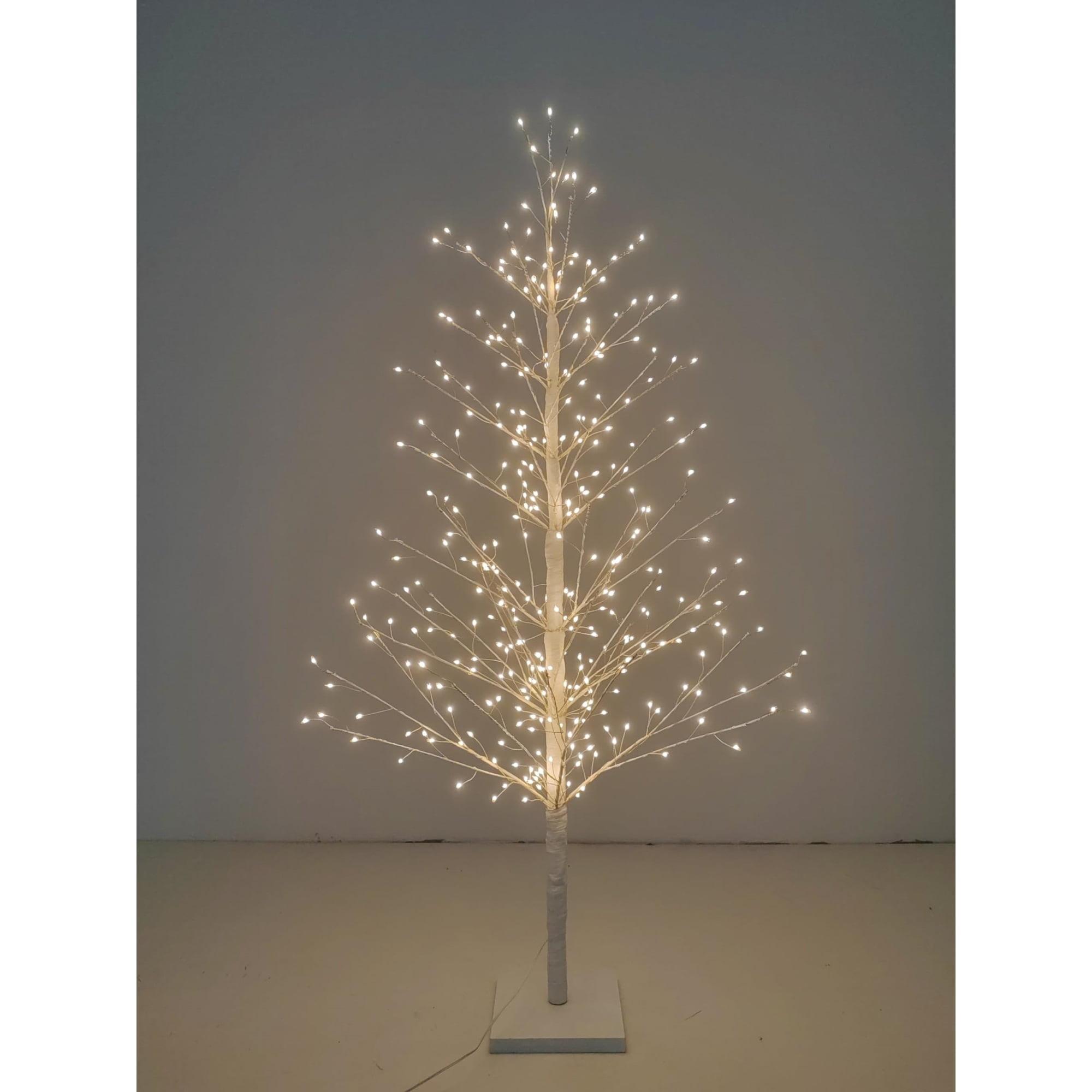 White Birch Tree with LED Lights Indoor Use Only