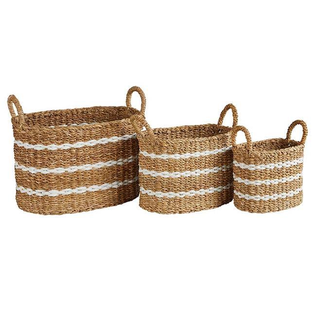 47th & Main CMR391 Oval Basket - Set of 3