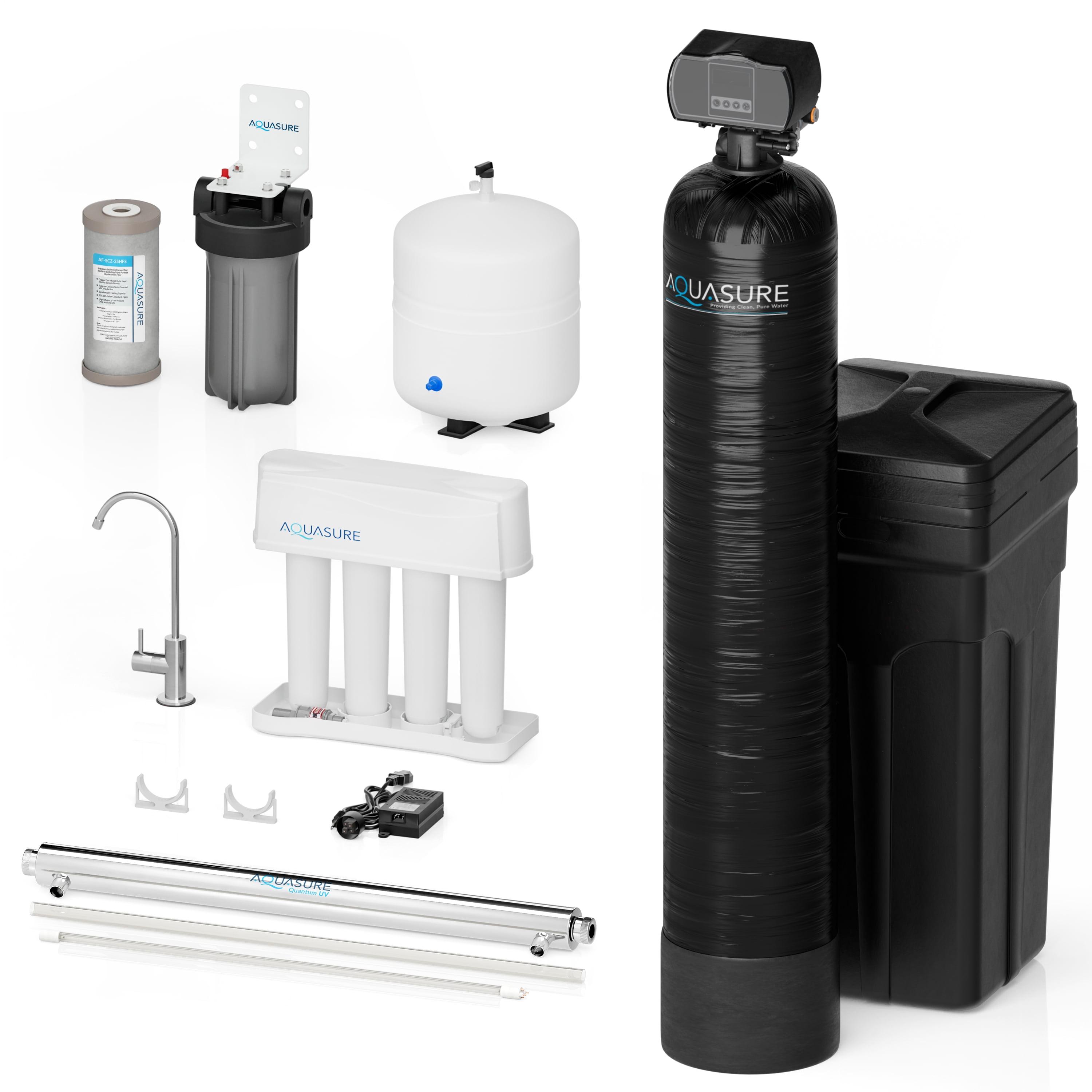 Aquasure 48,000 Grain Black Whole House Water Softener System