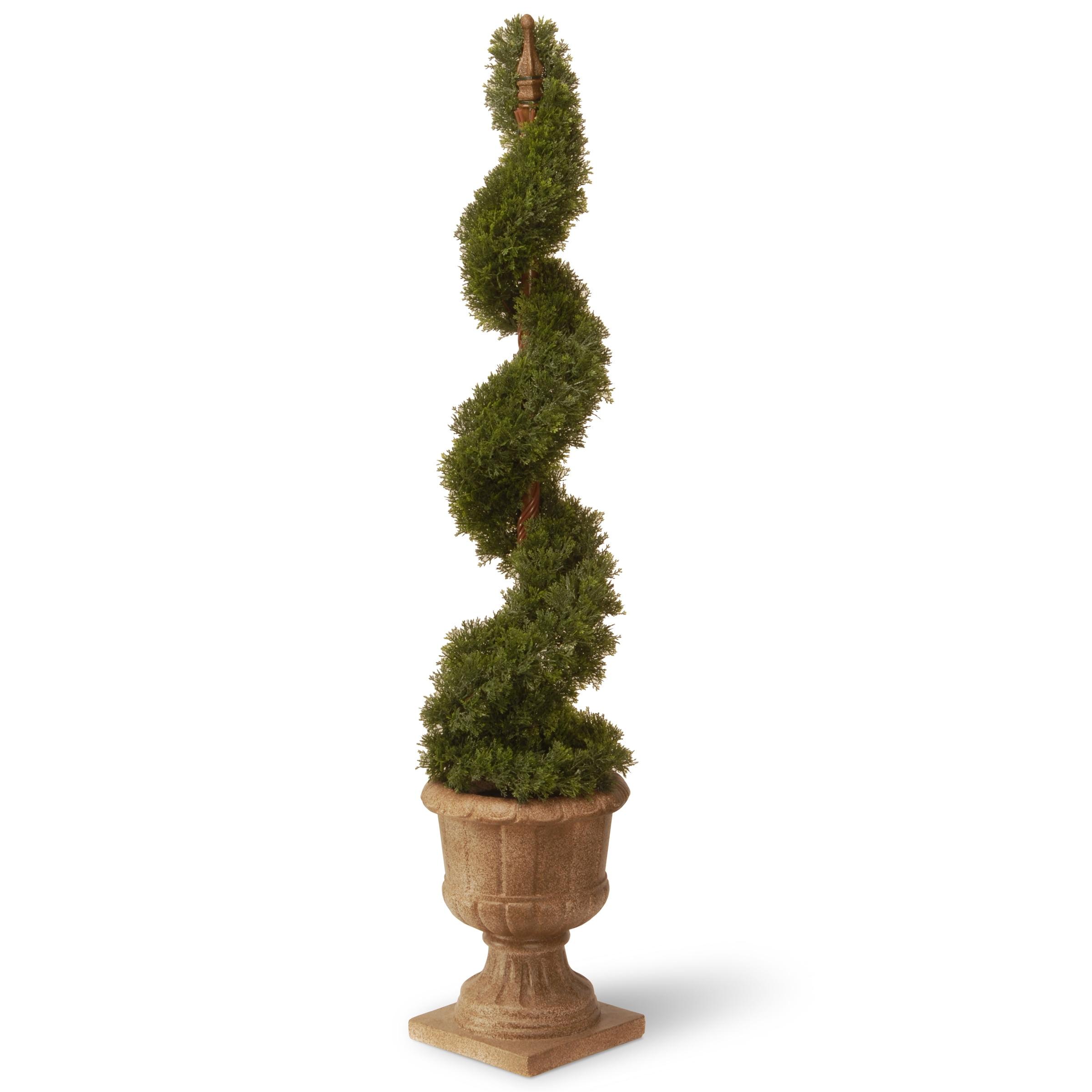 Faux Cedar Topiary in Urn