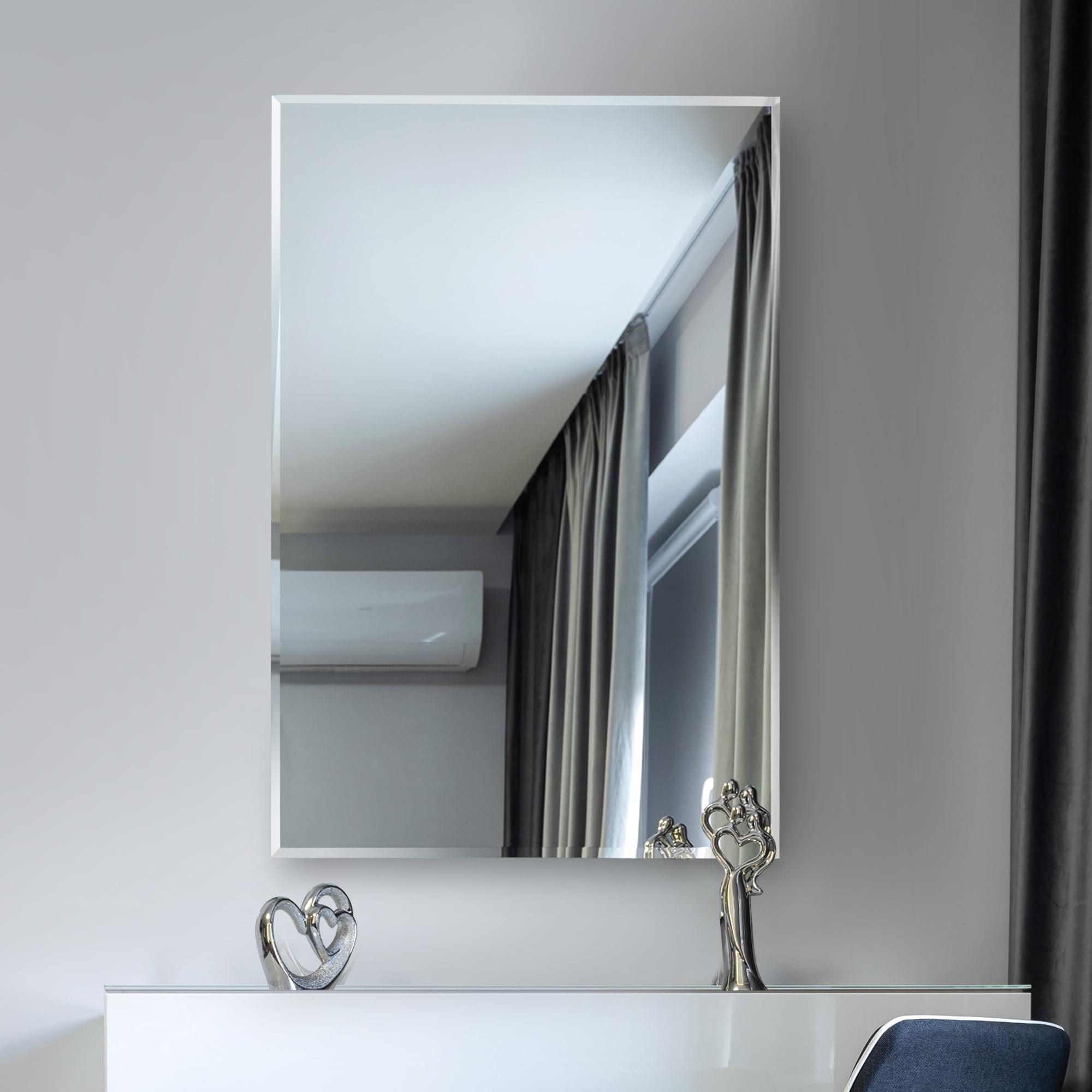 48" x 60" Frameless Polished Edge Rectangle Wall Mirror