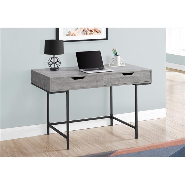 Monarch Specialties Computer Desk, Home Office, Laptop, Storage Drawers, 48"L, Work, Grey Laminate