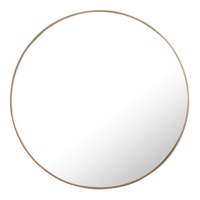 48 in. Eternity Metal Frame Round Mirror, Brass