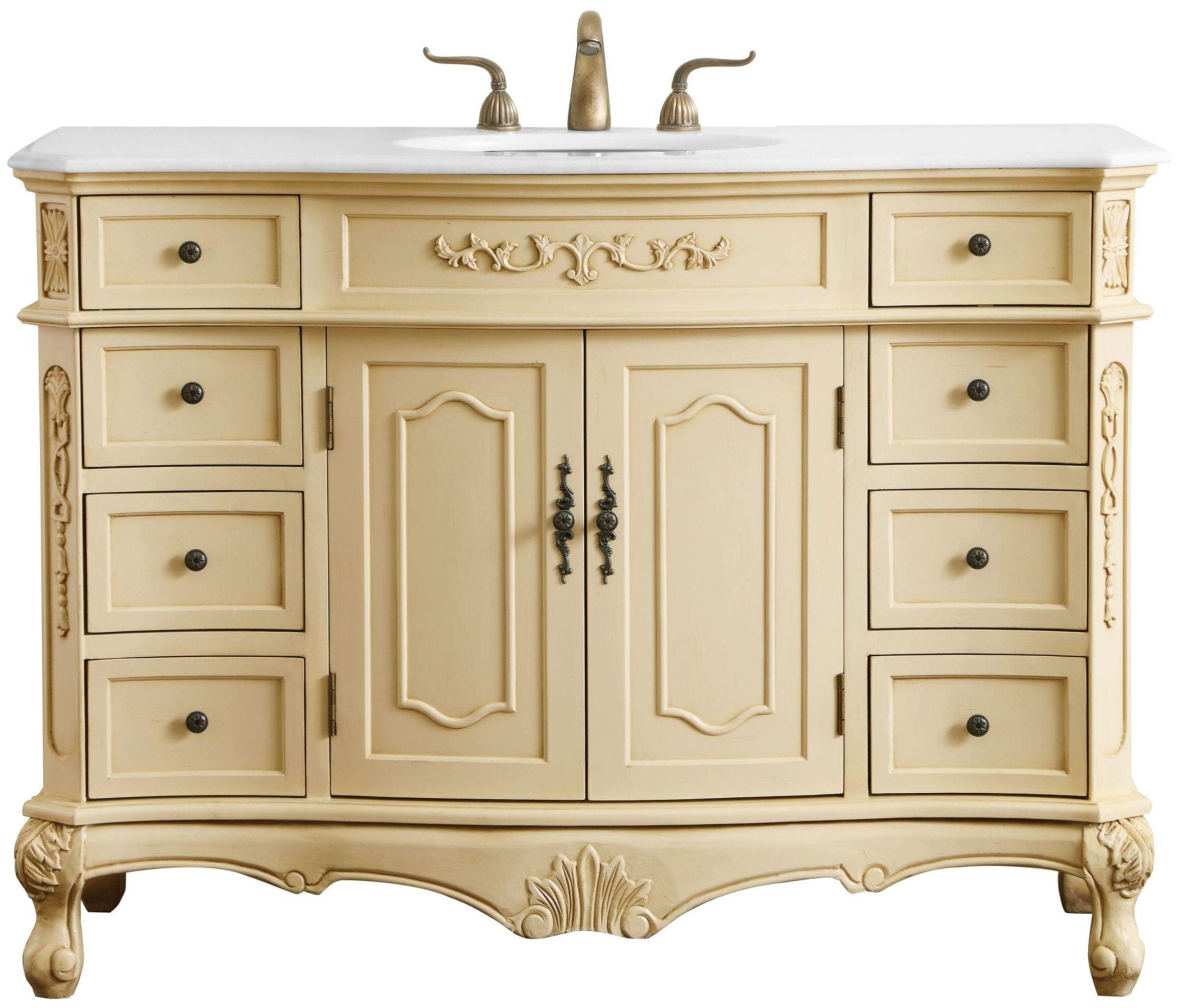 Lunette 48'' Single Bathroom Vanity with Top