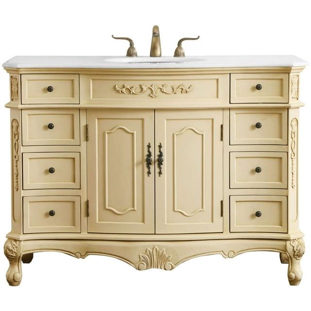 Lunette 48'' Single Bathroom Vanity with Top