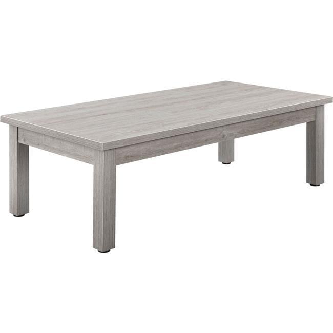 Gray Rectangular Wood Coffee Table with Laminate Top