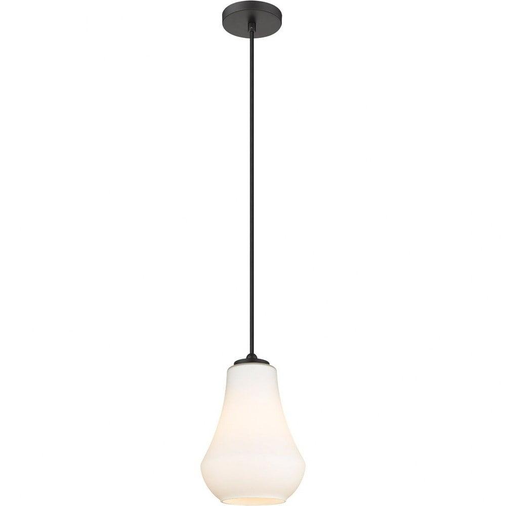 490-1P-BK-G571-7-Innovations Lighting-Fairfield - 1 Light Mini Pendant In Industrial Style-10.5 Inches Tall and 7 Inches Wide-Matte Black Finish-Matte