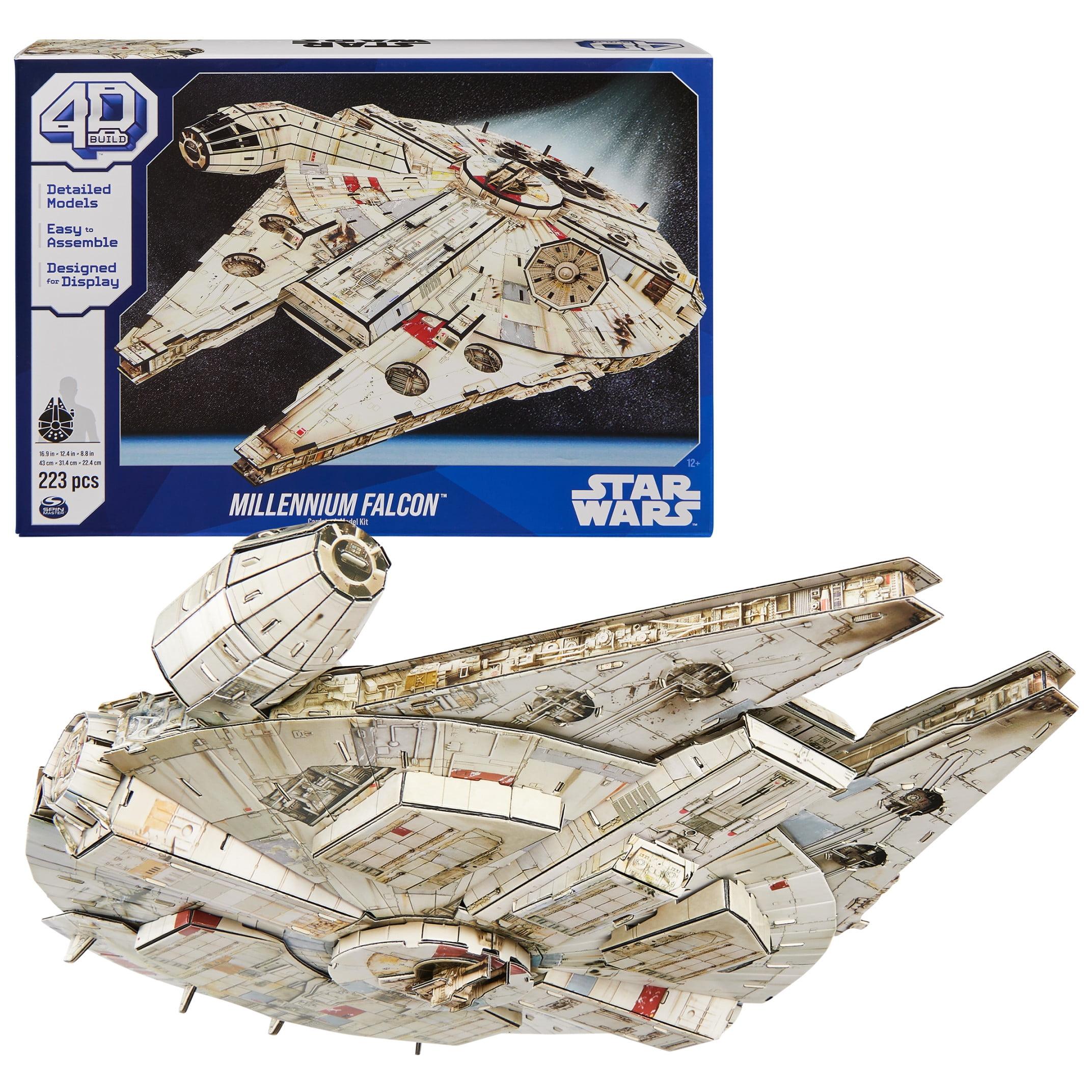 4D Build Star Wars Millennium Falcon 3D Model Kit, Star Wars Gifts, Star Wars Toys Desk Decor for Star Wars Fans & Collectors, Adults & Teens 12+ C30