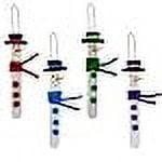 DIY Snowman Stick Ornament Craft Kit with Pom Poms, 12 Pack