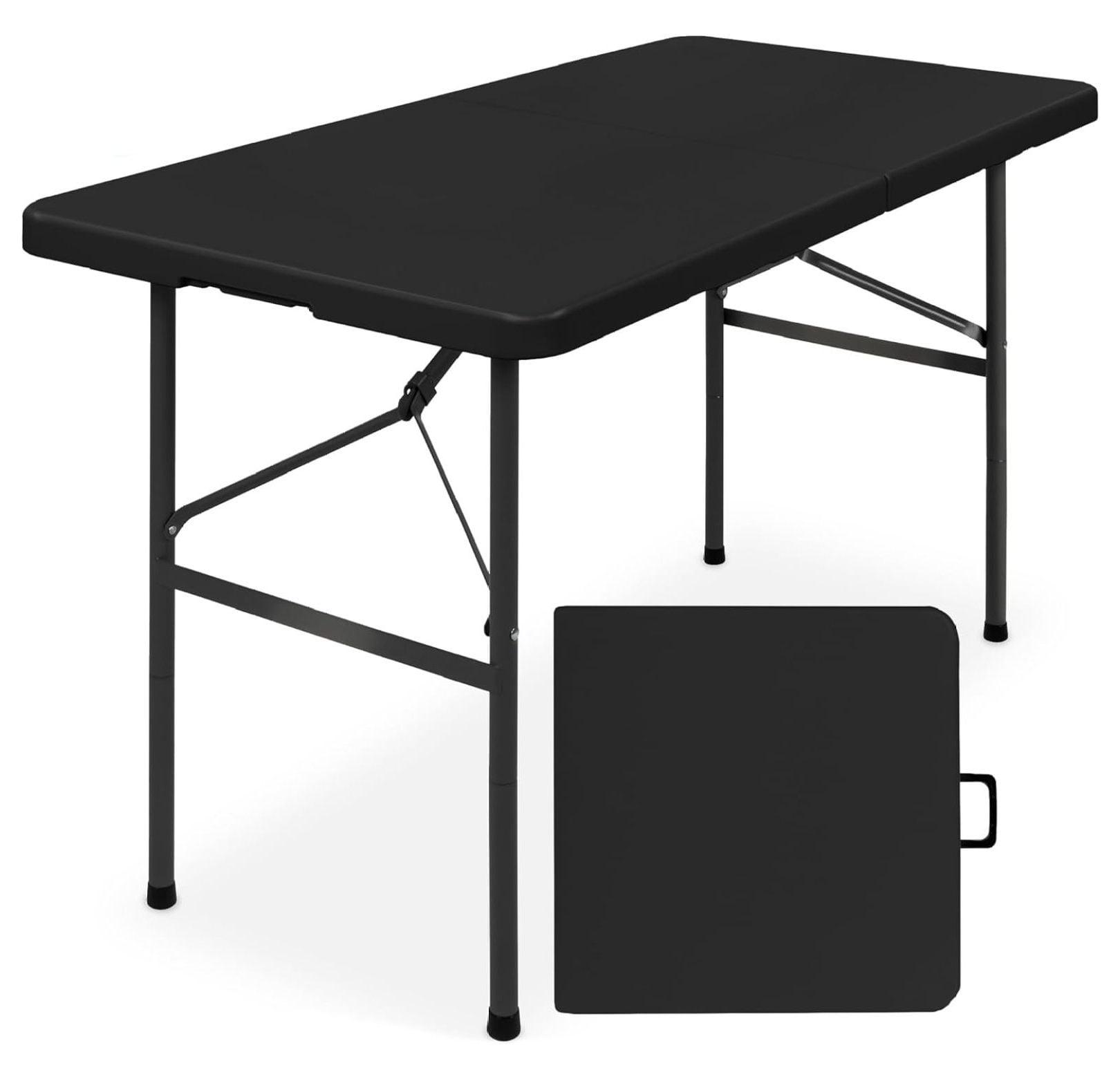 Best Choice Products Plastic Folding Table, Indoor Outdoor Heavy Duty Portable w/ Handle, Lock for Picnic