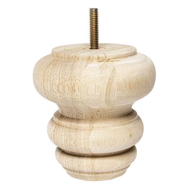 Architectural Products by Outwater L.L.C. Solid Hardwood Sofa and Chair Bun Foot Leg