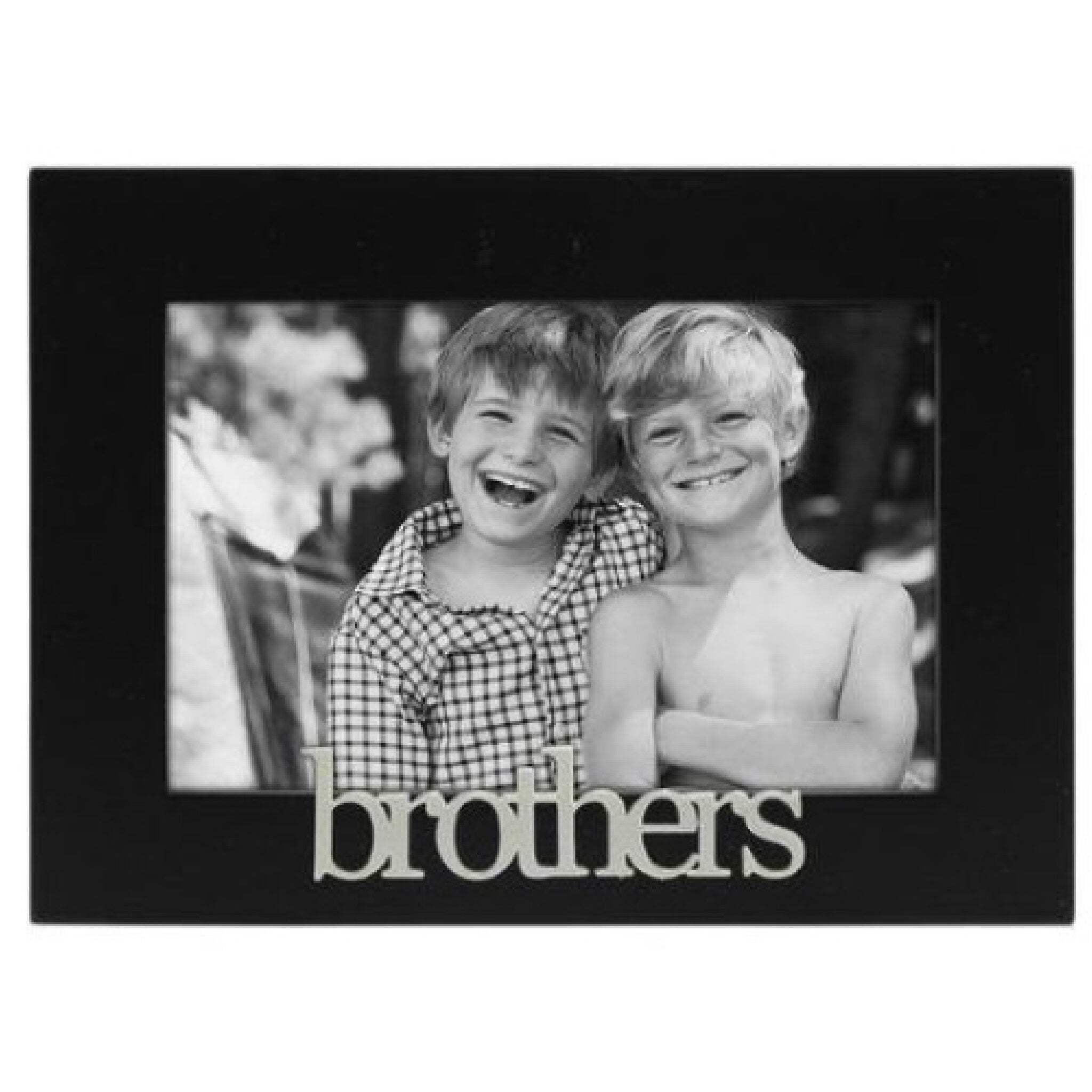 Black 4x6 Brothers Tabletop and Wall Picture Frame