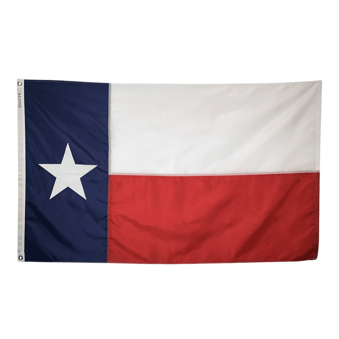 Texas State Flag 4x6 Heavy Duty Nylon with Embroidered Star