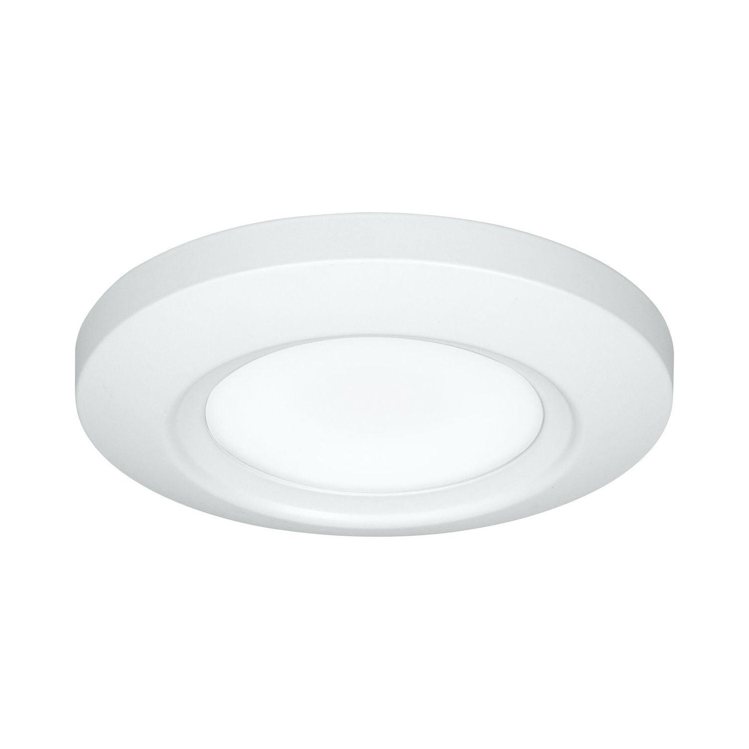 Sleek Modern Emblem 5.5" LED Surface Mount in Satin White