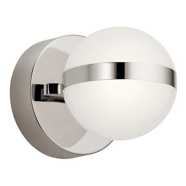 5.25 Inch 12W 1 Led Wall Sconce-Polished Nickel Finish Elan Lighting 85090Pn