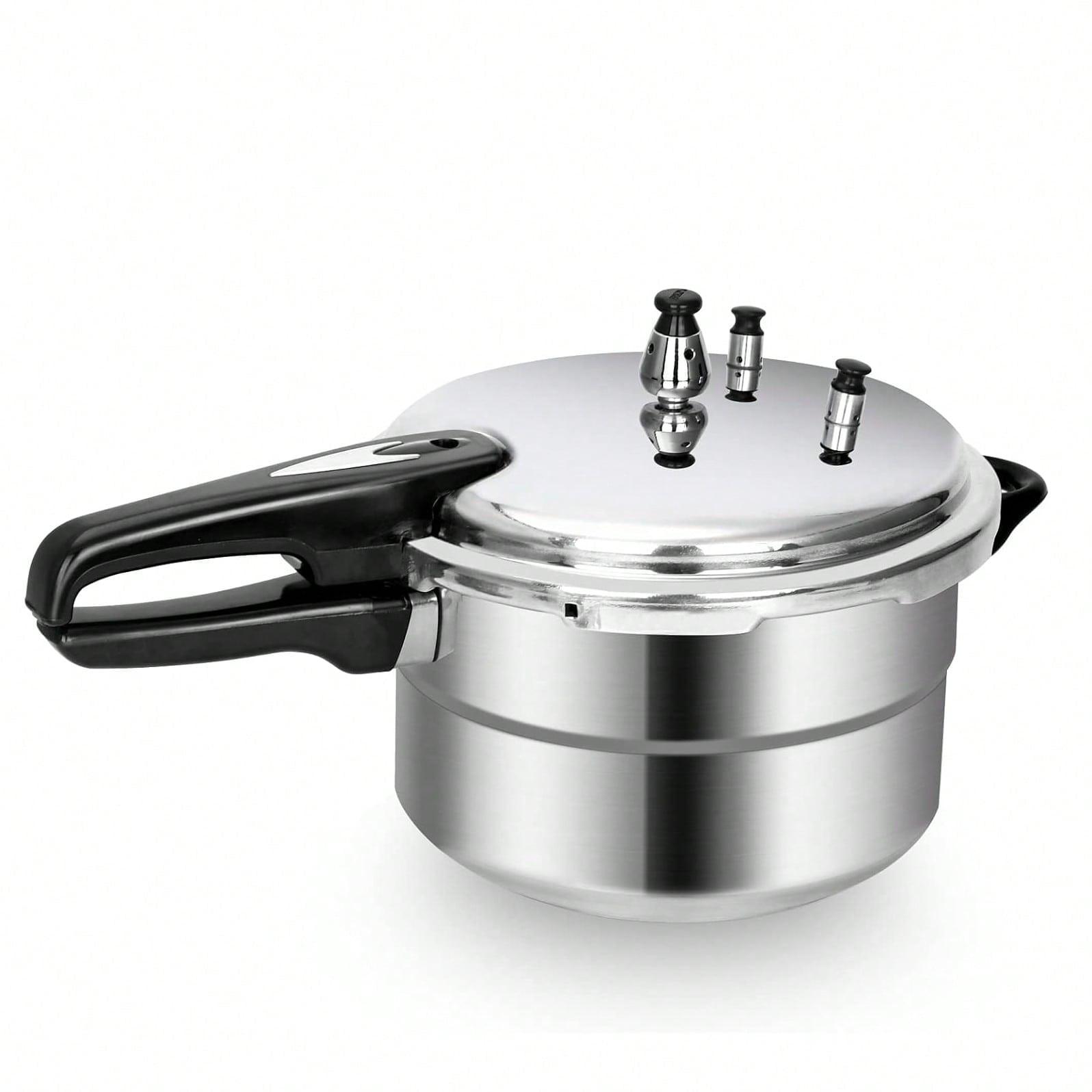 5.3 Quart Polished Stainless Steel Induction Ready Pressure Cooker