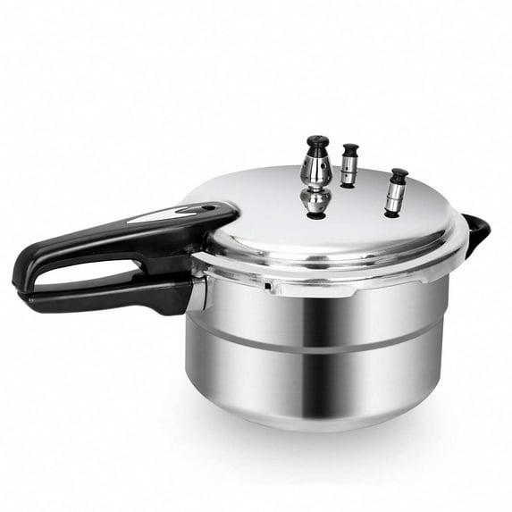 5.3 Quart Polished Stainless Steel Induction Ready Pressure Cooker