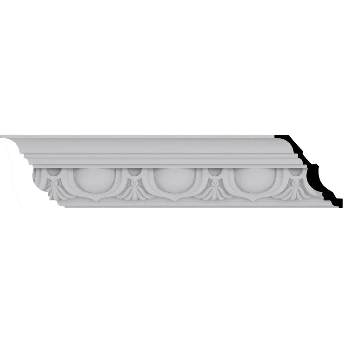 Ekena Millwork 5 5/8"H x 5 1/4"P x 7 5/8"F x 94 1/2"L, (6" Repeat), Artis Crown Moulding