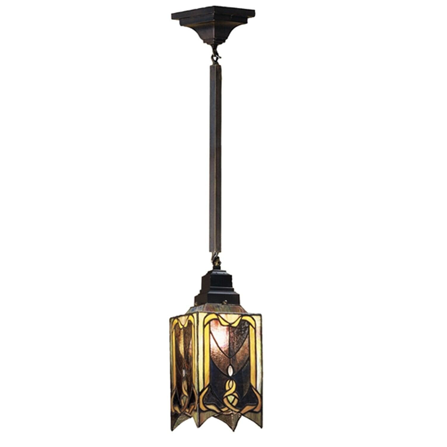 Mahogany Bronze Glass Mini Pendant Light