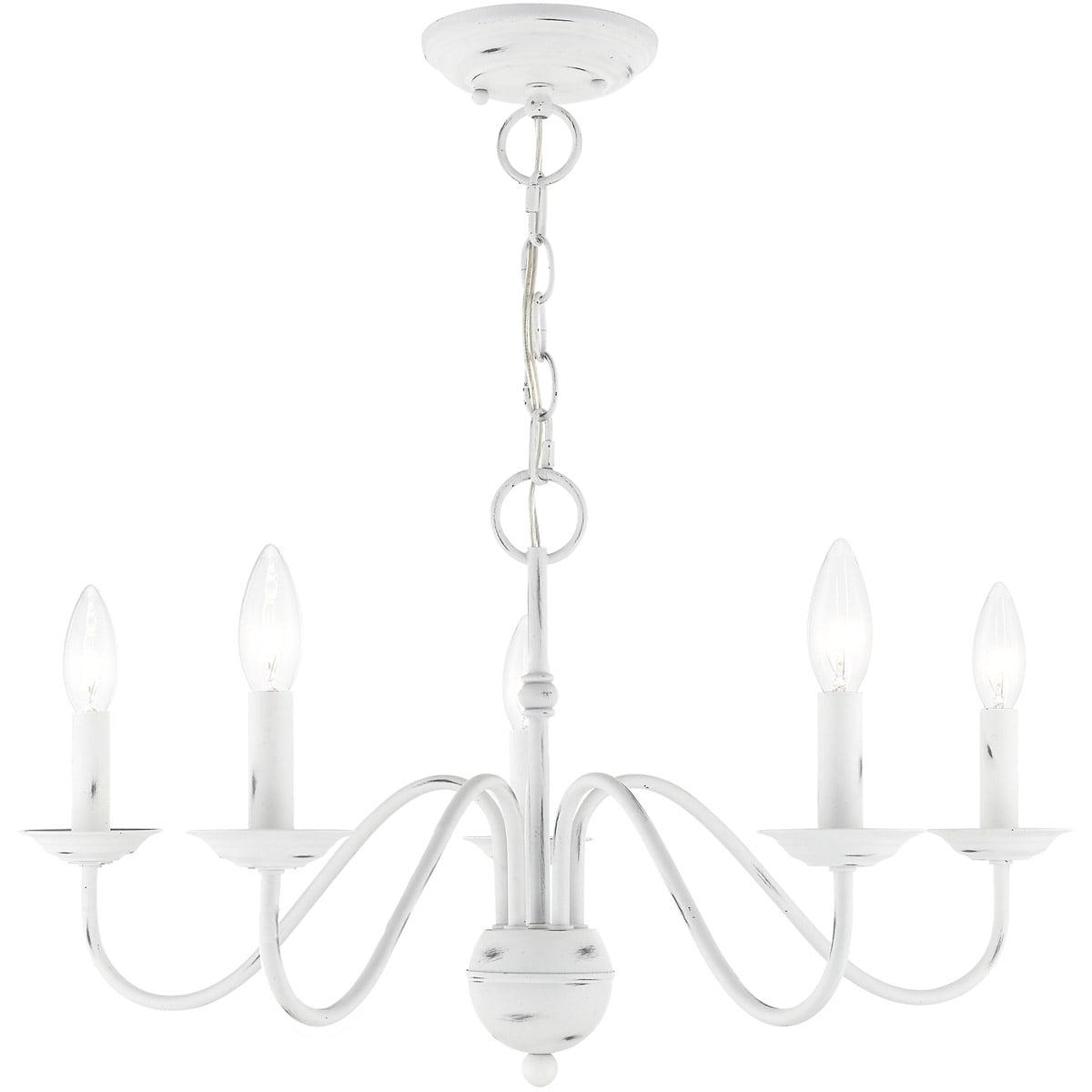 Livex Lighting Windsor 5 - Light Chandelier in  Antique White