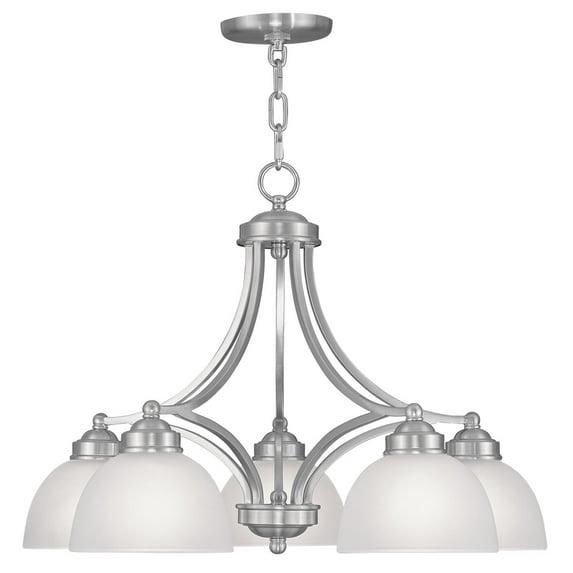 Livex Lighting Somerset 5 - Light Chandelier in  Brushed Nickel