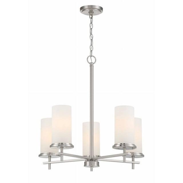 5 Light Chandelier-Brushed Nickel Finish    -Traditional Installation Minka Lavery 4095-84