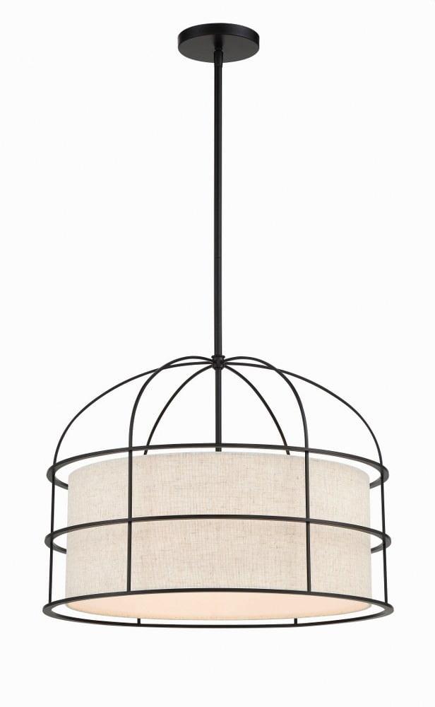 2155-66A-Minka Lavery-Gateway Park - 5 Light Convertible Pendant-15 Inches Tall and 20 Inches Wide-Coal Finish
