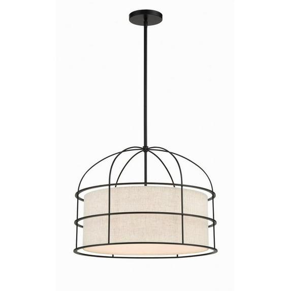 2155-66A-Minka Lavery-Gateway Park - 5 Light Convertible Pendant-15 Inches Tall and 20 Inches Wide-Coal Finish