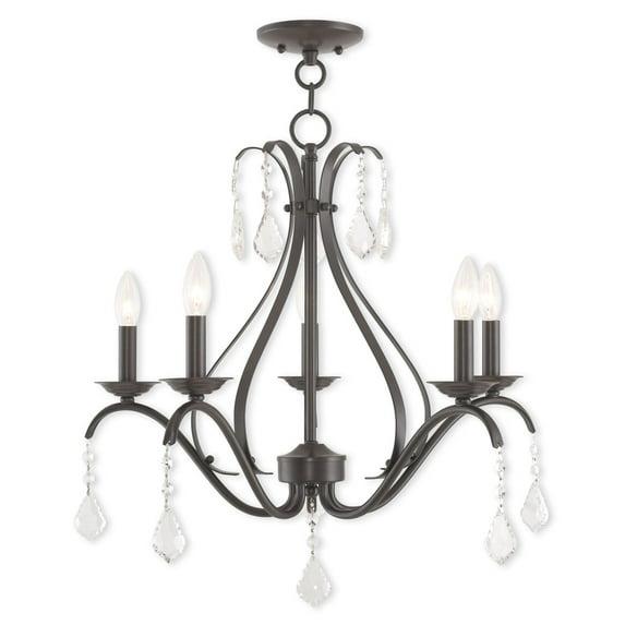 Livex Lighting Caterina 5 - Light Chandelier in  English Bronze