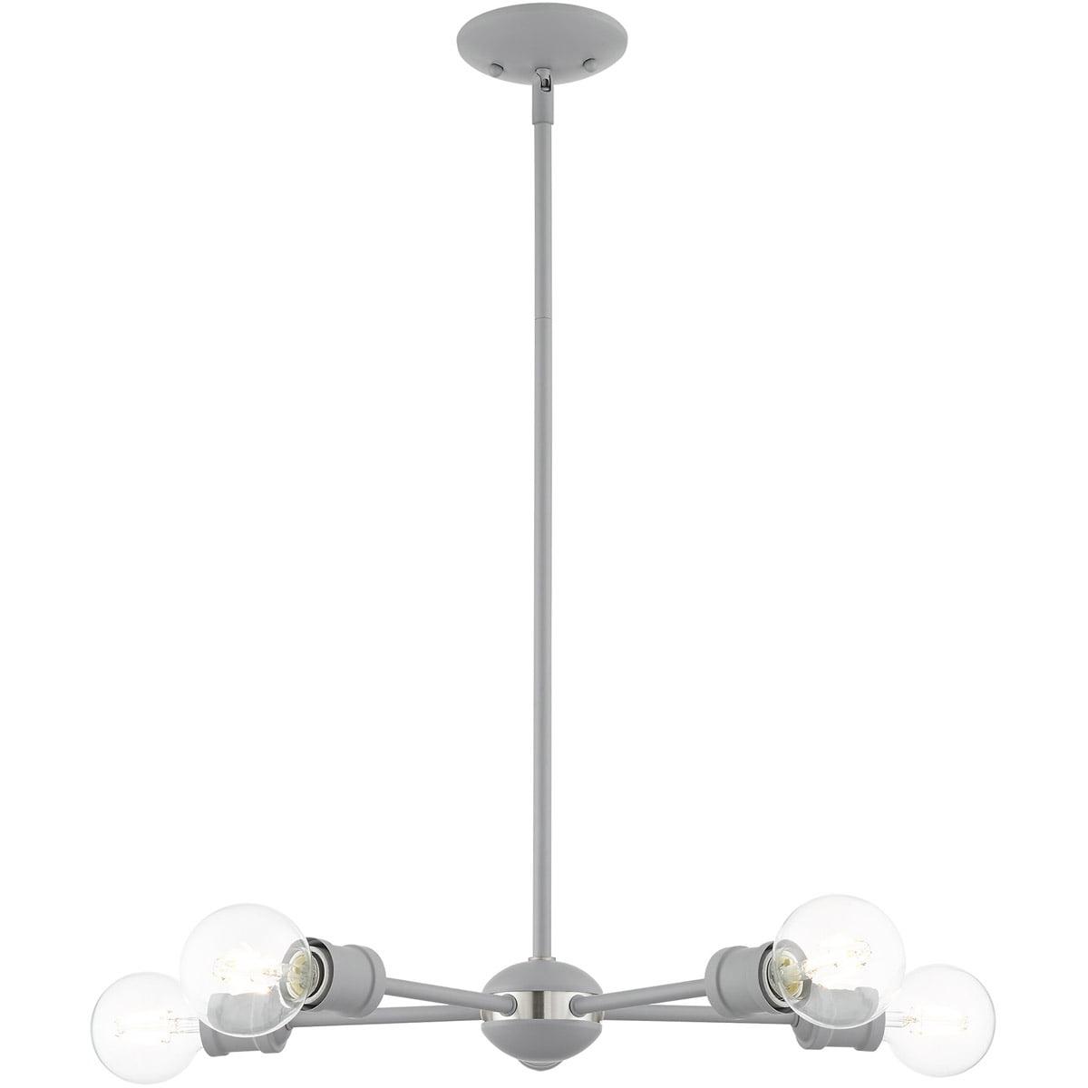 Livex Lighting Lansdale 5 - Light Chandelier in  Nordic Gray