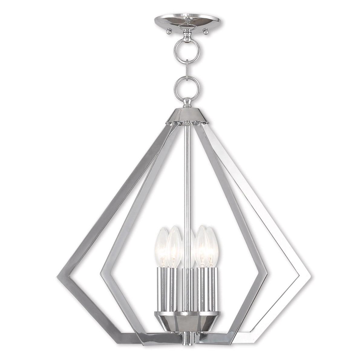 Livex Lighting Prism 5 - Light Chandelier in  Polished Chrome