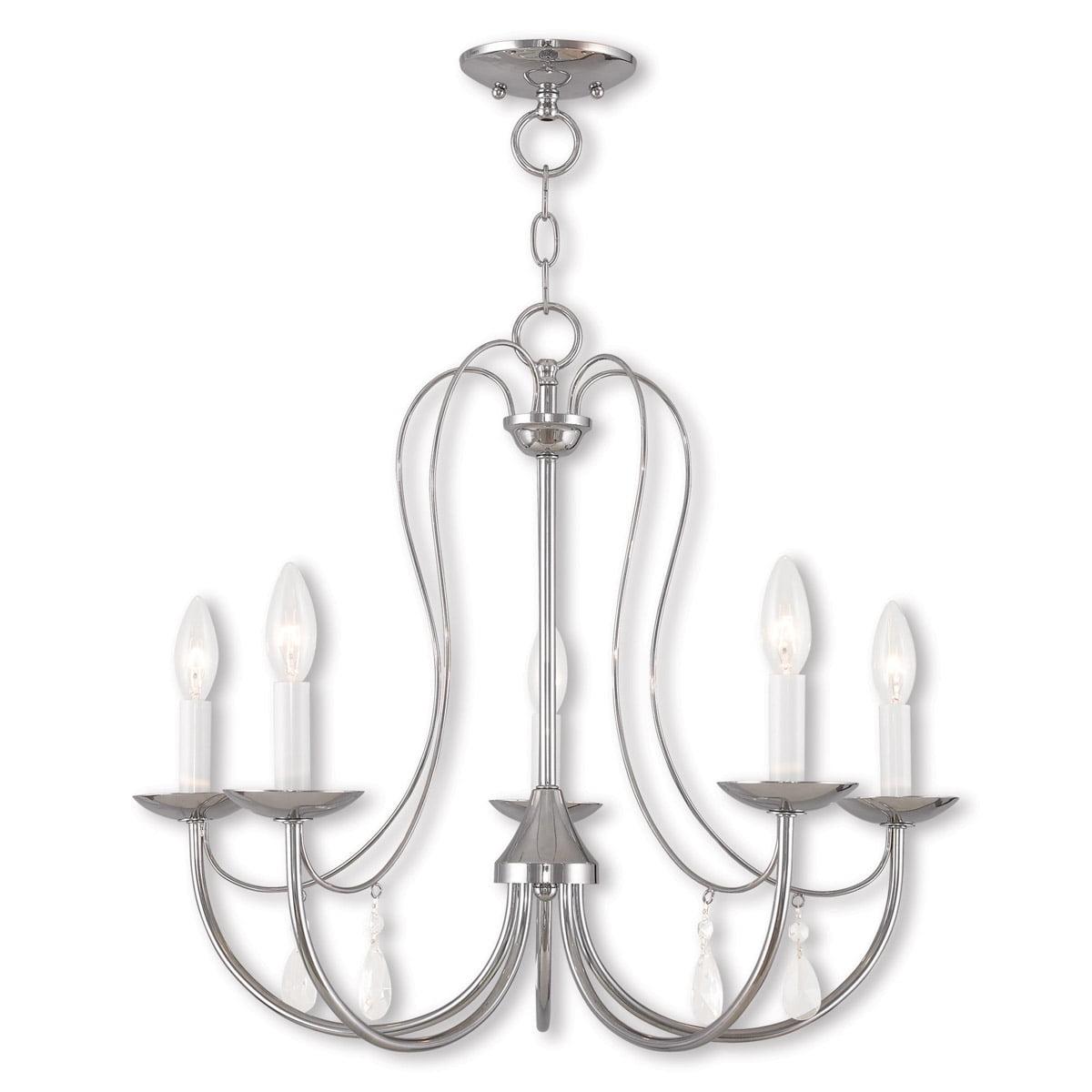 Livex Lighting Mirabella 5 - Light Chandelier in  Brushed Nickel