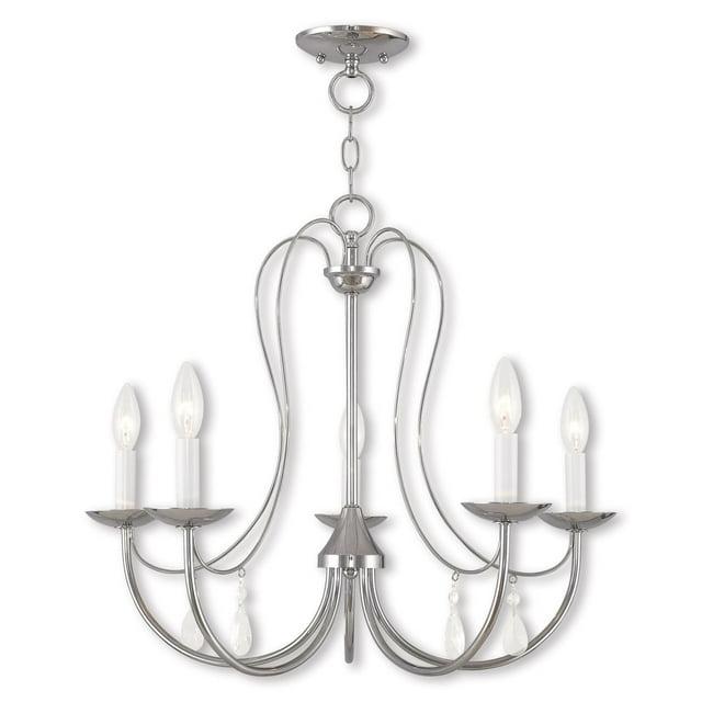 Livex Lighting Mirabella 5 - Light Chandelier in  Brushed Nickel