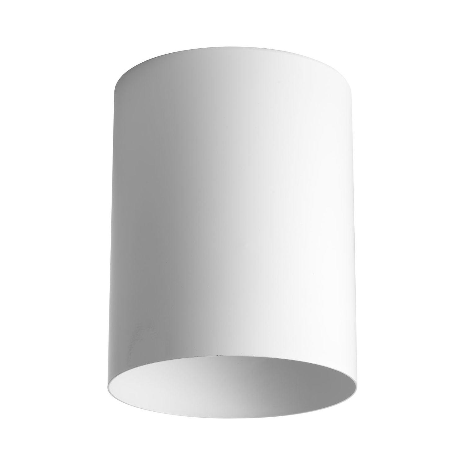 Progress Lighting, Cylinder, 1-Light, Flush Mount, Antique Bronze, LED Collection: Cylinder, Material: Aluminum, Finish Color: White