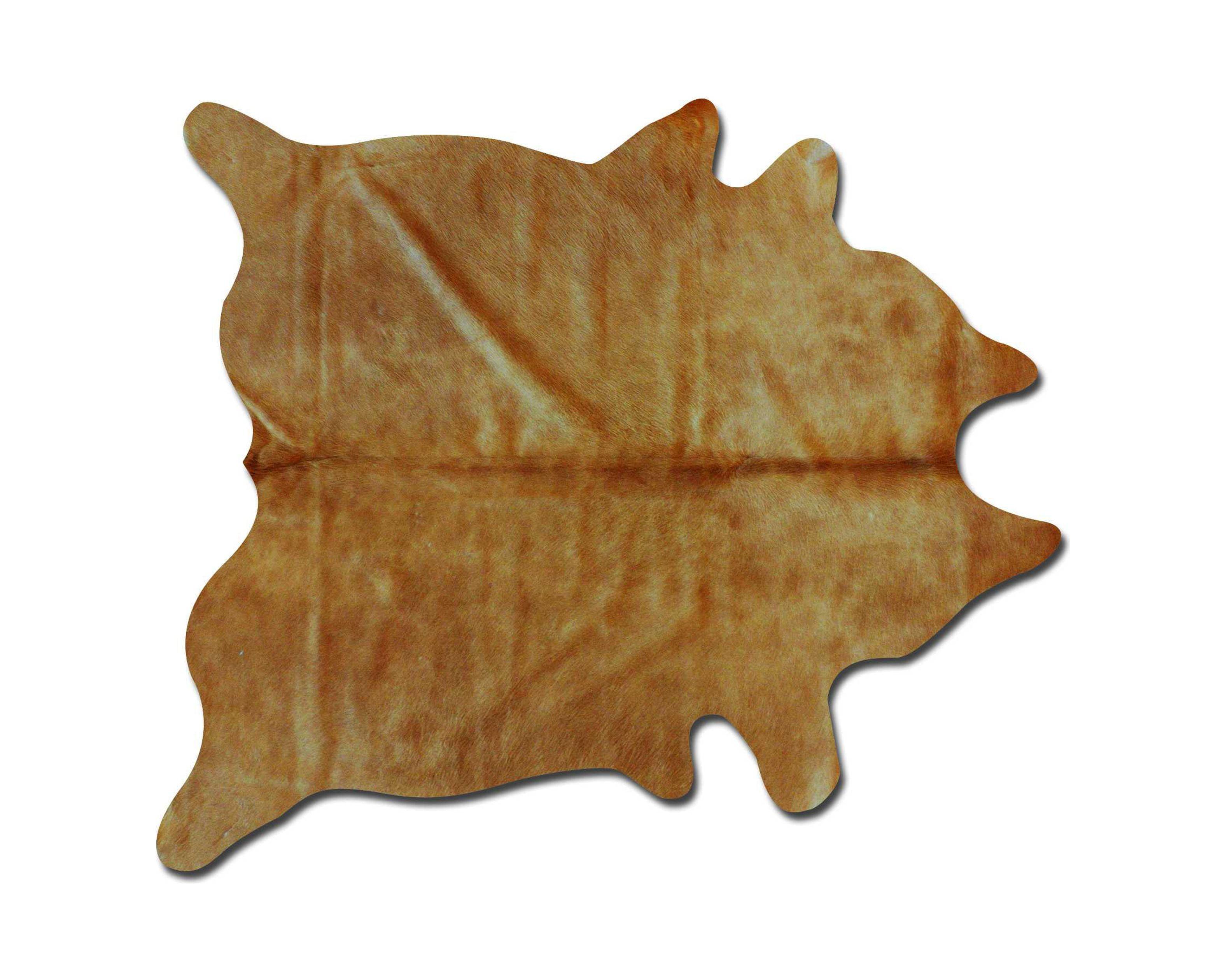 5" X 7" Tan Cowhide Area Rug