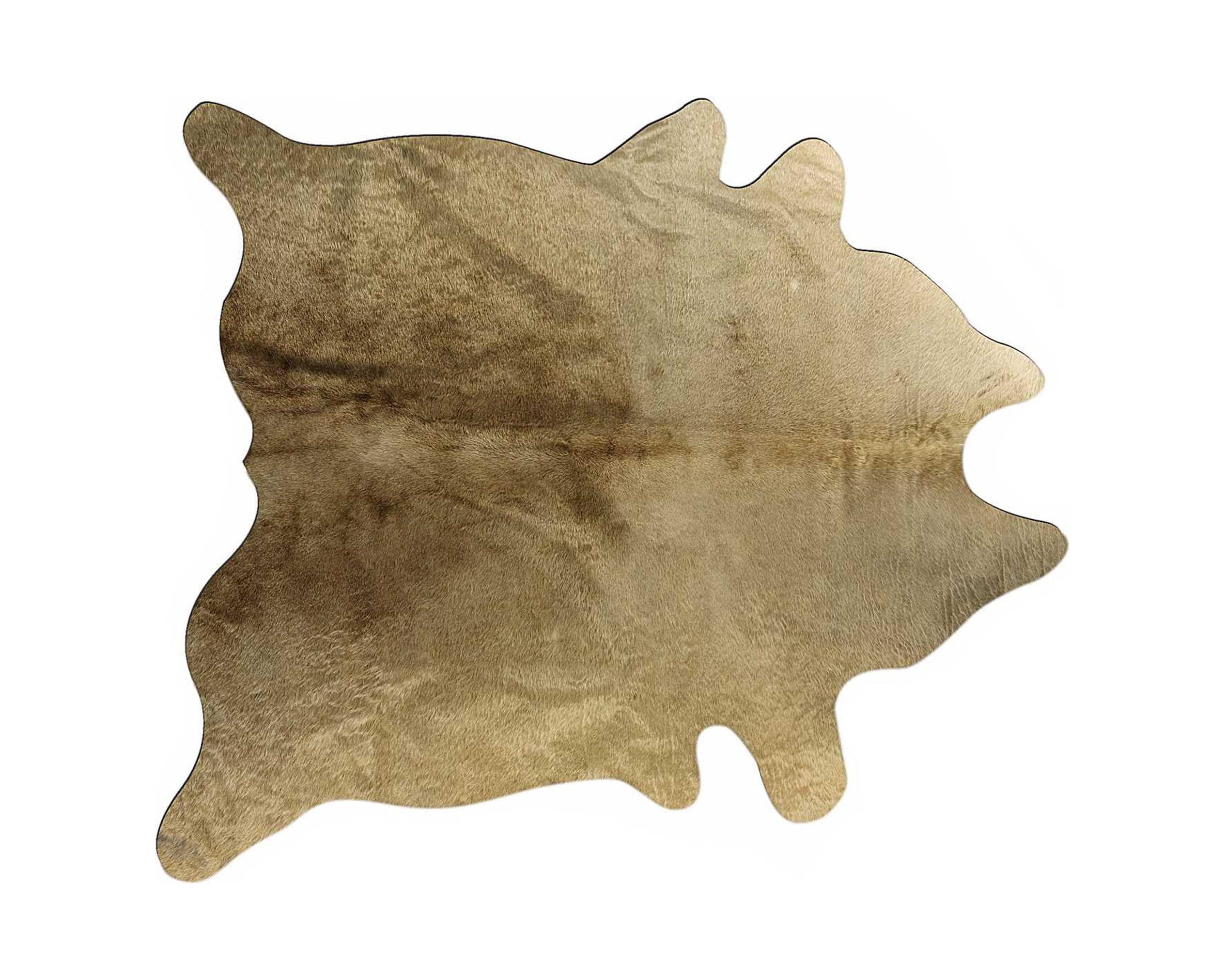 5" X 7" Taupe Cowhide Area Rug