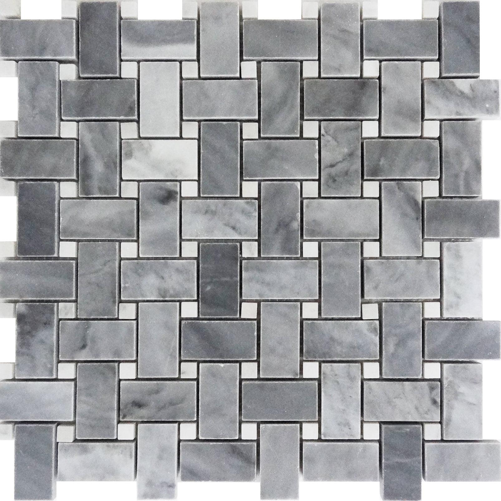 12" x 12" Marble Random Mosaic Wall & Floor Tile