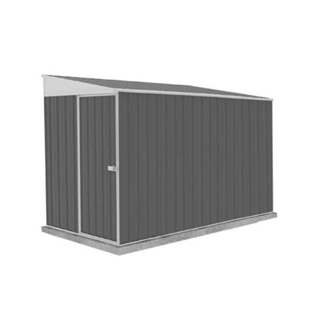 Absco Durango 5' x 10' Metal Bike Shed - Woodland Gray