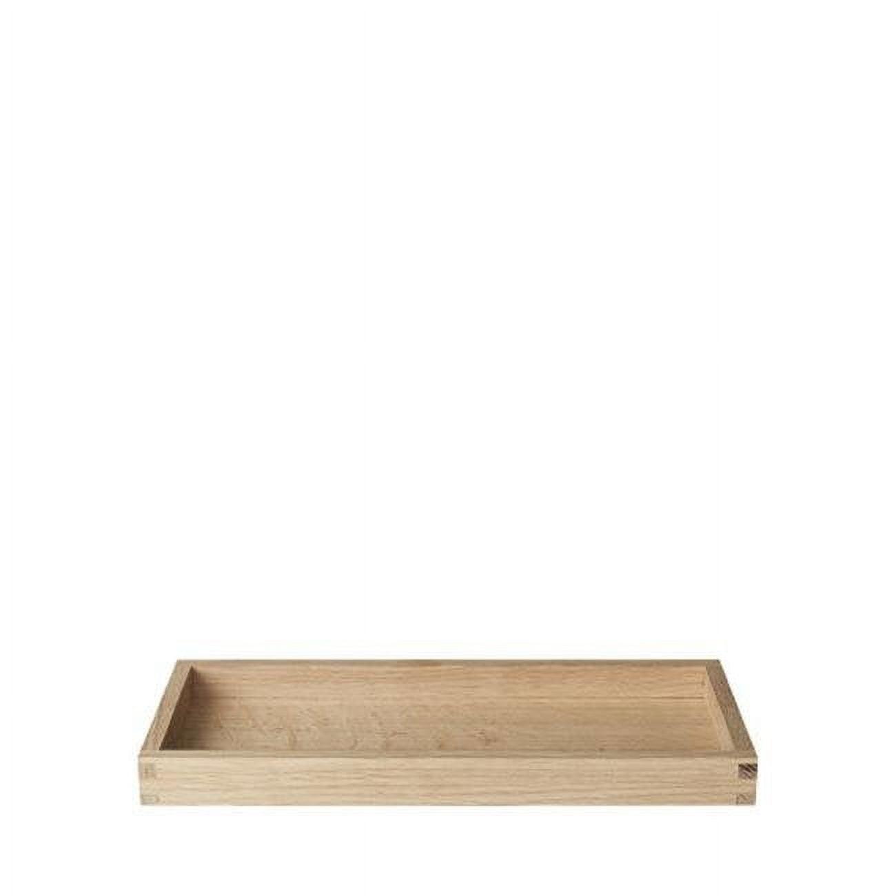 Rustic Rectangular Solid Oak Serving Tray, 11.81"L x 4.92"W