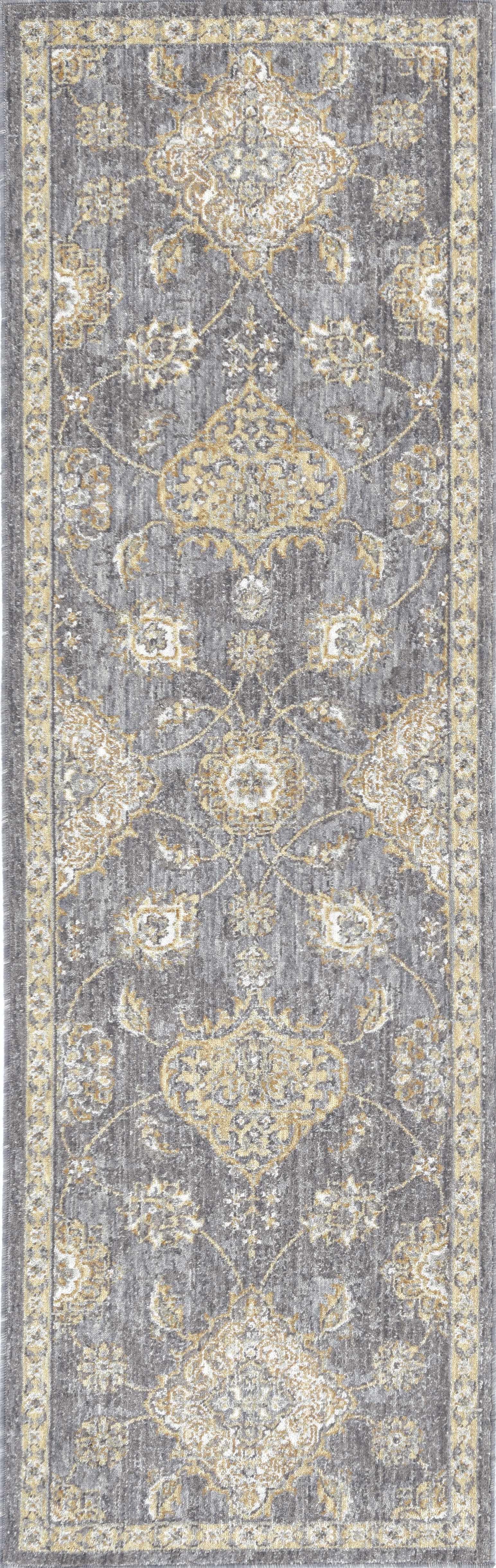 5'x8' Sage Green Machine Woven Traditional Indoor Area Rug