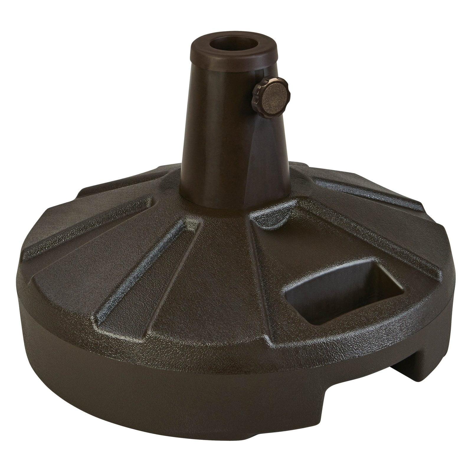 Bronze Resin Patio Umbrella Stand with Locking Screw