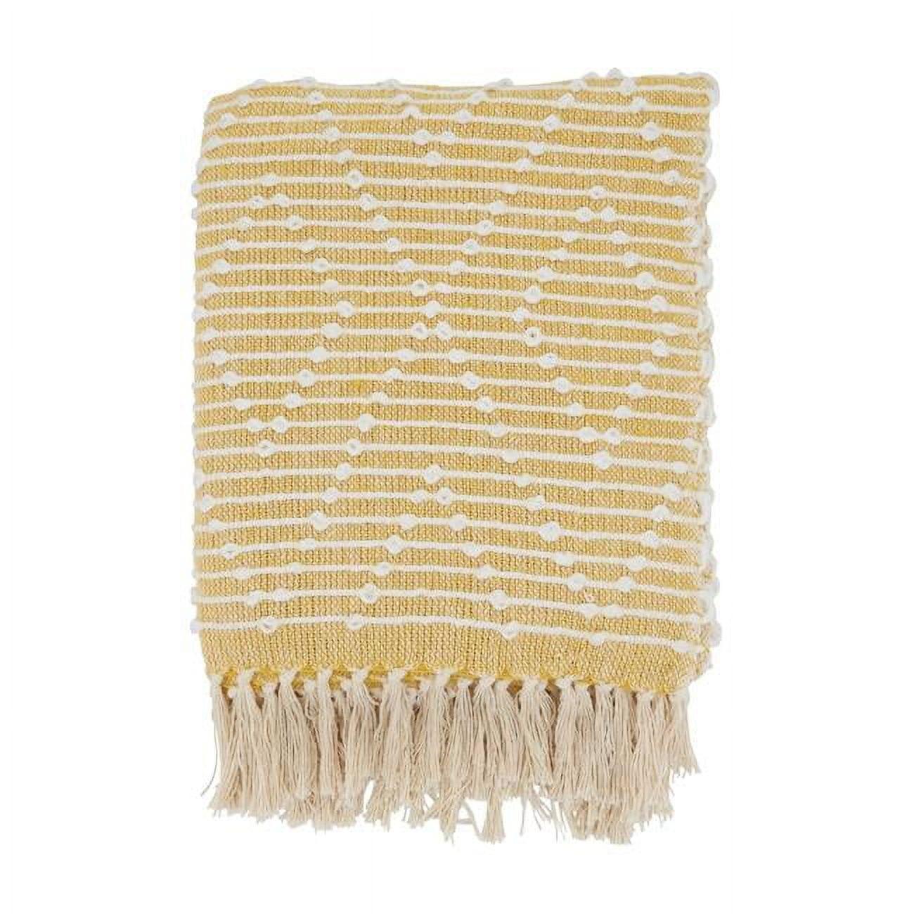 50"x60" Diamond Woven Throw Blanket with Tassel - Saro Lifestyle