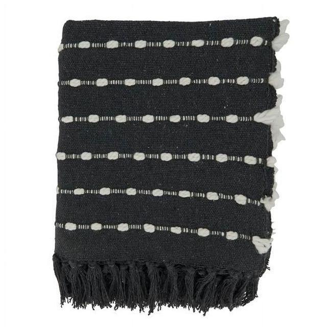 Saro Sevan Collection Hand Woven Throw Blanket