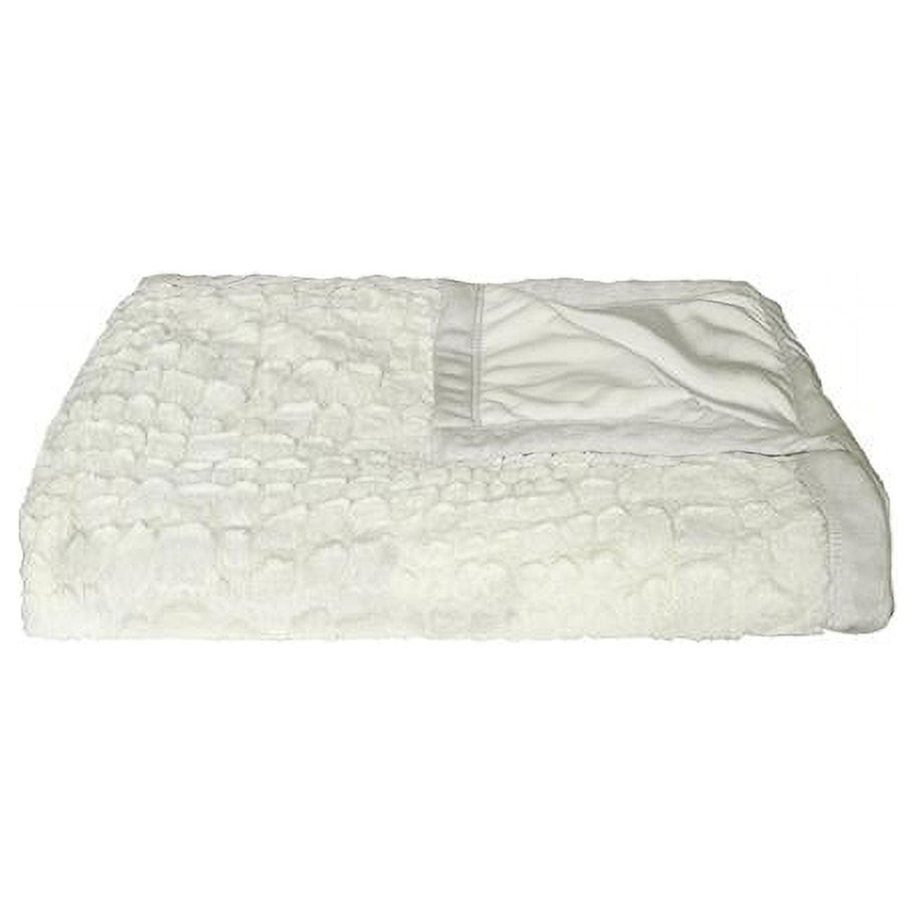 Luxe Reversible Faux Fur Knitted Fleece Throw