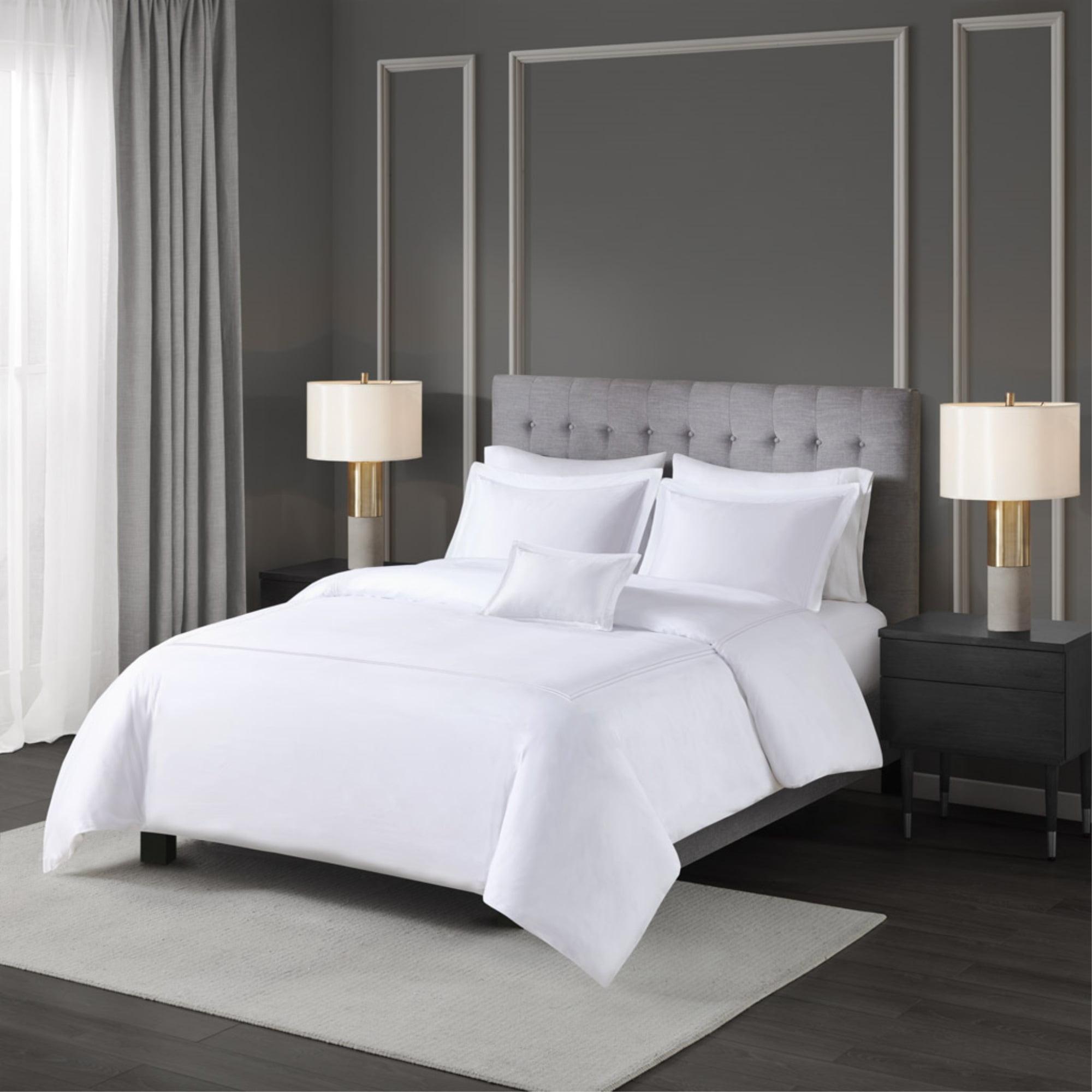 Madison Park Signature 500 Thread Count Luxury Collection 100% Cotton Sateen Embroidered Comforter Set