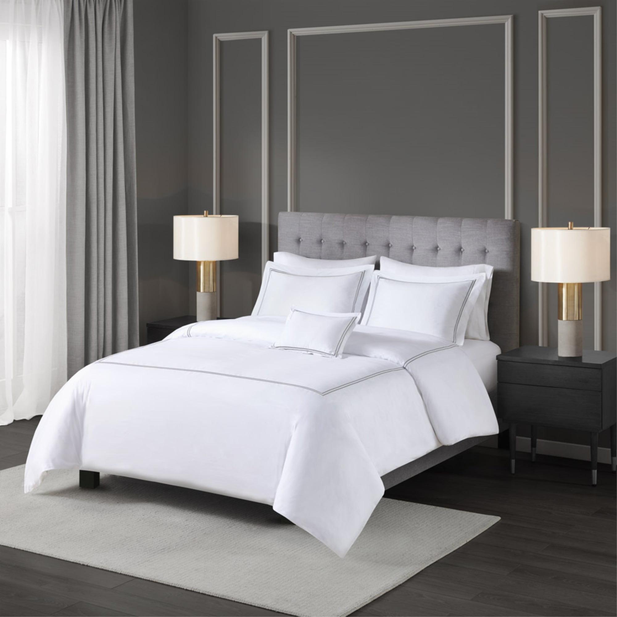 Madison Park Signature 500 Thread Count Luxury Collection 100% Cotton Sateen Embroidered Comforter Set